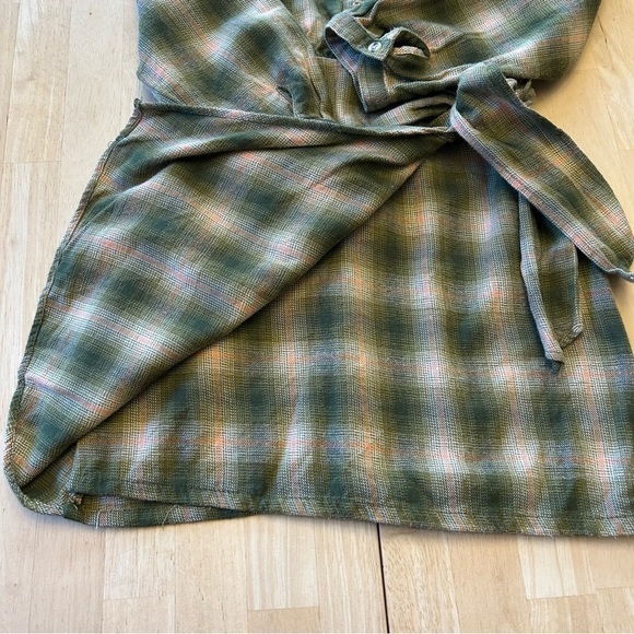 Zara Girls Plaid Wrap Dress/Size 13-14 - Picture 3 of 5